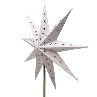 China Christmas Decoration Supplies Star Lantern Paper Lights for Christmas Party Decoration Home Ornaments for sale