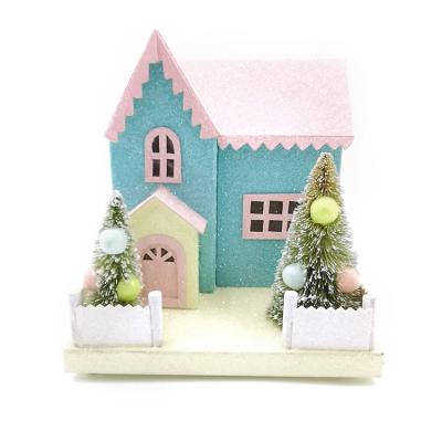 China High Quality Cheap Indoor Easter Party Gift Resin Paper Decoration Paper Indoor Home Room With Trees And Eggs for sale