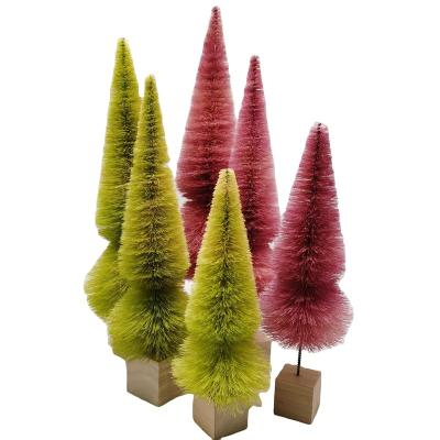 China Christmas Ornament Artificial Christmas Sisal Tree Indoor Decoration .party for sale