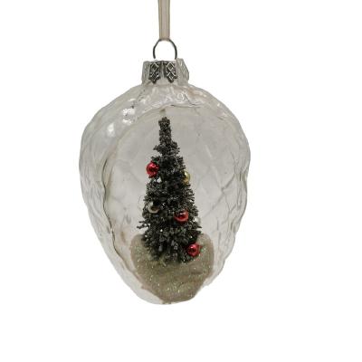 China event & Party Supplies Bchristmas Blown Tree Pinecone Hand Product Glass Ornaments for sale