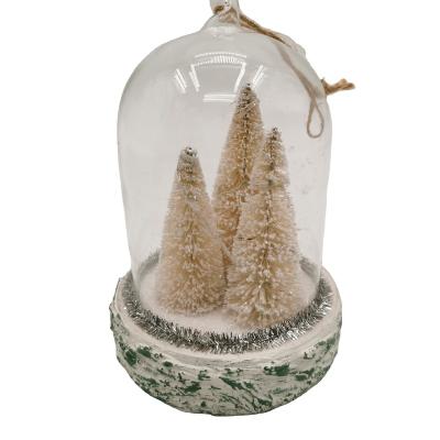 China Christmas Decoration Supplies Decorative Christmas Tree Lights Christmas Ornament Glass Product for sale