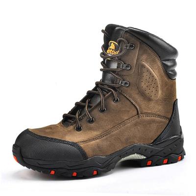 China Steel Toe Safetoe Cow Leather Waterproof Steel Toe Safety Shoes H-9437 for sale