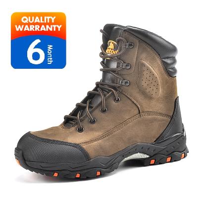 China Steel Toe Safetoe Cow Leather Waterproof Steel Toe Safety Shoes H-9437 for sale