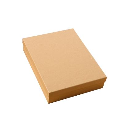 China Yongyi Factory Recyclable Logo Top And Bottom Packaging Custom Brown Gift Wrapping Paper Boxes Wholesale For Clothes for sale