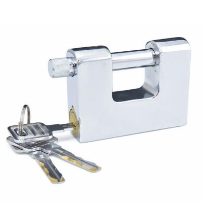 China Durable high security d-shape and e-shape heavy duty armor best padlock steel rectangular lock for sale