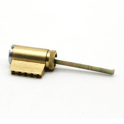 China Single Row Pins Inter / Classic / 7*7 Patented American Profile Work Brass KIK Door Lock Cylinder for sale