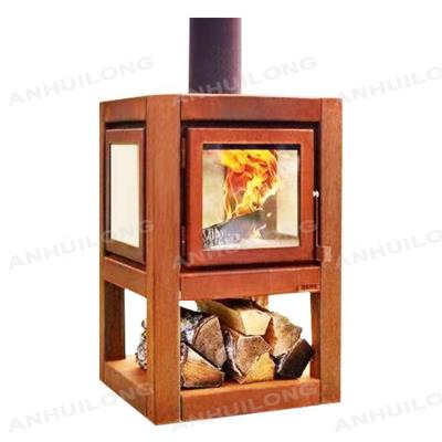 China Heating Chimney Stocked With Flame Fireplace Outdoor Wood Cooking Large Residential Outdoor Fireplace for sale