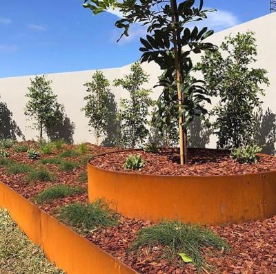 China 100mm flexible traditional corten steel raised grass bed garden border lawn edging garden for sale