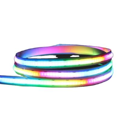 China High Density Cuttable No Spot COB/FOB 24V RGB Flexible Smart Led Dream Color Led Cob Strip Lights for sale