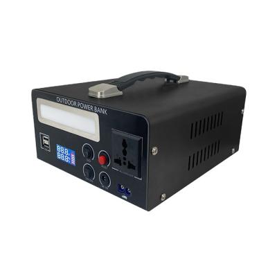 China Long Life Cycle 300w 800w Small Backup 220v Battery Portable Power Station With Solar Panel for sale