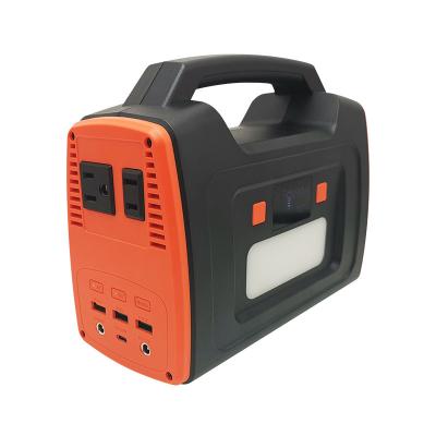 China Outdoor Sloar Panel Charge CE FCC ROHS PSE 110v 220v AC With USB Light 200w Portable Power Station for sale