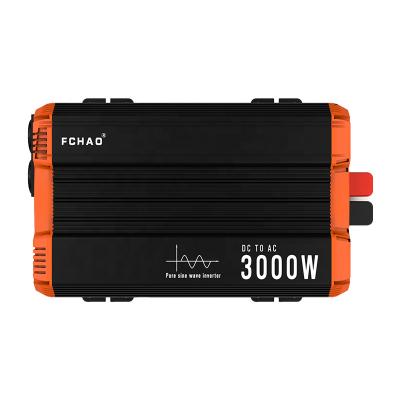 China FCHAO KSC-3000W-C 3kw Outdoor DC 12V/24V/48 to DC 220v 50hz Car Power Battery Pure Sine Wave Solar Inverters and Converters for sale