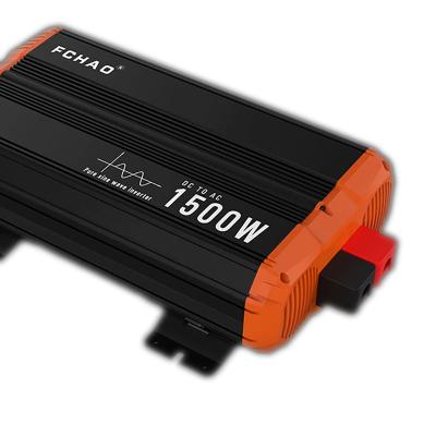 China Outdoor FCHAO PSC-1500W-C 12V/24V/48V DC to AC 110V 220V 50HZ Pure Sine Wave Home Lithium 1500w Power Inverter for sale