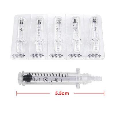 China Wrinkle Remover 0.3ml 0.5ml Ampoule Syringe For Hyaluronic Pen for sale