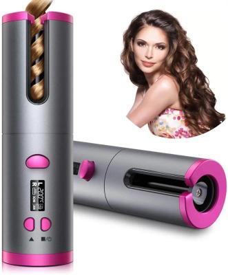 China Iron Care Wave Curl Iron Hair Curler Curling Iron Ceramic Heating Electric Radio Charging Automatic Hair Curler Wand for sale