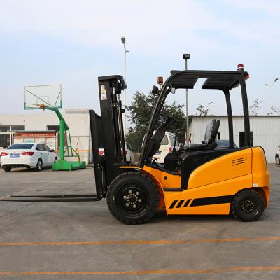 China Low Fuel Consumption China Manufacturer Sunrise Yellow 3 Ton Electric Forklift Truck Lithium Battery Forklift for sale