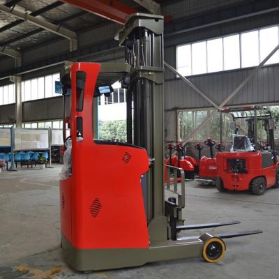 China Building Material Shops CE Certification Electric Pallet Lifter 3 Stage Reach Stacker Automatic Stacker for sale