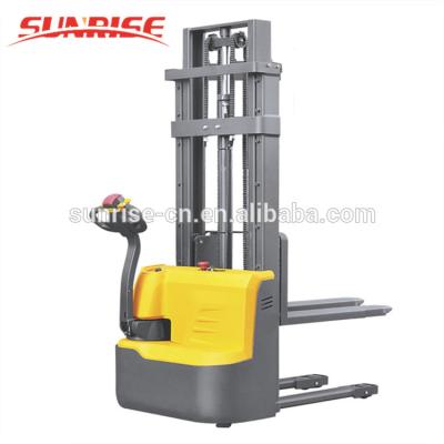 China Construction worksÂ   1ton Fully Automatic Electric Stacker Forklift for sale