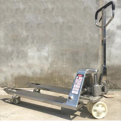 China Manufacturers Price Nylon/PU Cheap Hand Stainless Steel Manual Pallet Jack 2 Ton Pallet Truck for sale