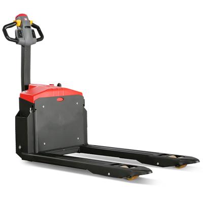 China Construction worksÂ   Economic Type 1.5ton Pallet Truck Capacity Electric Walking Pallet Jack for sale