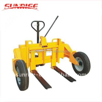 China top quality 1ton hydraulic rough terrain hand pallet truck price 100*25mm for sale