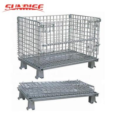 China Wholesale Collapsible Steel Wire Mesh Storage Container 50x50mm for sale