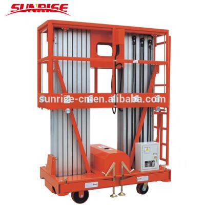 China Aluminum Steel Lifting Frame 13M Height 300KG Mobile Hydraulic Aerial Work Platform for sale