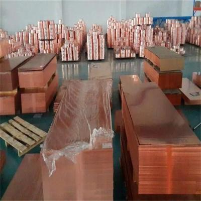 China T1 Grade GB Copper Sheet Plate 1500 * 6000mm 2mm Thickness Industry Material zu verkaufen