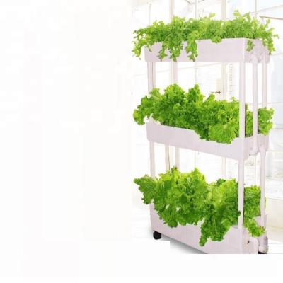 China Skyplant Easy Growing Hydroponic Home Growing Systems Garden Vertical Tower With Light for sale