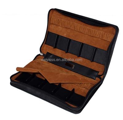 China 10 Pieces Brand New Fashionable Waterproof Black Leatherette Watch Case Travel Zipper for sale