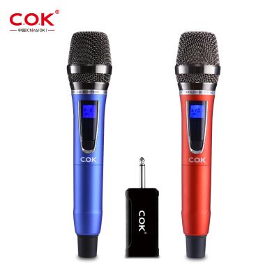 China Hand Held Metal Mic Portable Cordless Wireless KTV Room/Karaoke System High Quality Cheap Price Microphone for karaoke ktv use for sale