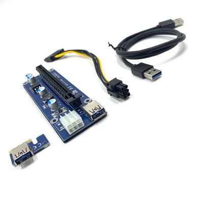 China PCI-e Adapter PCIE 006C 010C 009S 006 Pcie Riser 1x 16x Usb3.0 Expansion Card for sale