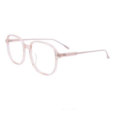 China Vintage / Classic / Fashion Titanium Acetate Unisex Thin Light Weight Optical Crystal And Black Eyeglasses Fashion for sale