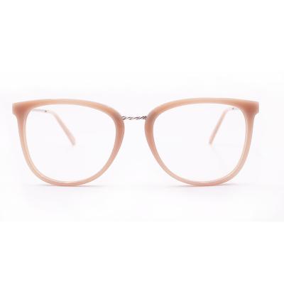 China Vintage / Classic / Fashion Glasses Full Rim Acetate Design Featuring Metal Temple for sale