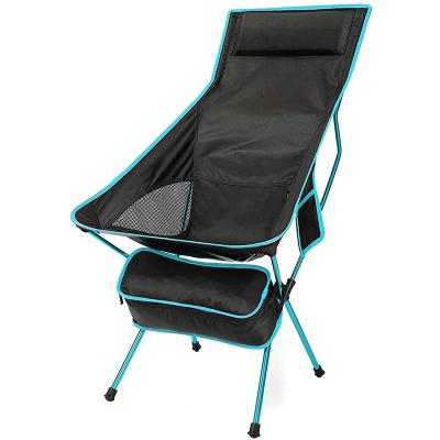 China Modern Factory Larger Camping Chair Backpacking Portable Compact Ultralight Outdoor Folding Chair with Carry Bag for Outdoor Beach for sale