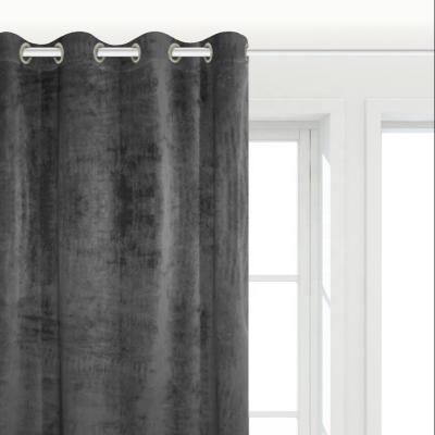 China More Royal Luxury Blackout Velvet Living Room Window Blackout Solid Colors Velvet Curtains for sale