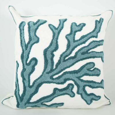 China Folded Pillow Case Coral Cushion Cover Marine Ocean Sea Decor Crab Sofa Pillow for sale