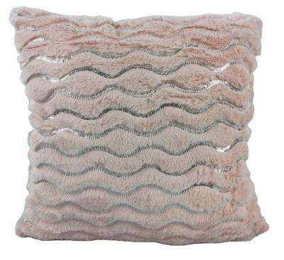 China High Quality Wholesale Plaid Faux Fur Pillow Folded Decorative Outdoor Cushion Covers for sale