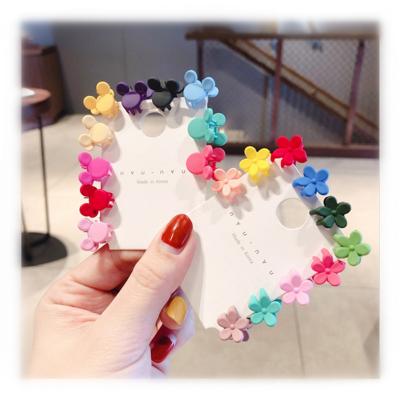 China Wholesale Soft Hairpin Clip 20pcs Mini Hairpin Children Handle Little Girl's Hair Clips Wholesale Lovely Candy Color Baby Hairpin Clip for sale