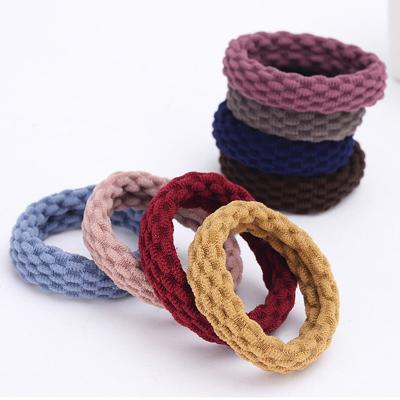 China Leisure/sports; classic; cute ; Fashionable ; hip-hop/rock; 10PCS Exaggeration Elastic Women Girls Hair Bands Scrunchie Tie Bands Simple Base Elastic Ponytail Holder Shape Headband Hair Accessories for sale