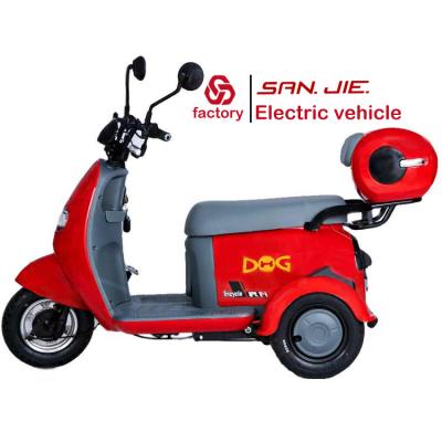 China Xuzhou Sanjie Battery3wheel Electric Passenger Tricycle Chinese LED 48V Electric Open Passenger Tricyclemotorcycle Citycocoadult for sale