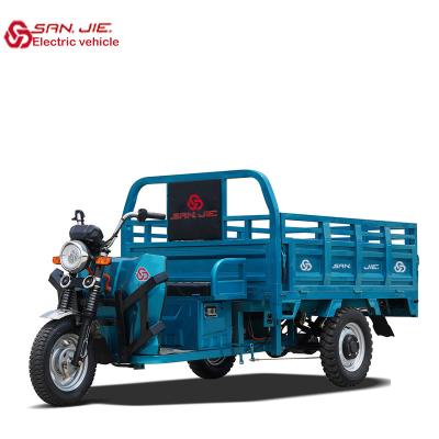 China 60V/72V 1500W cargo power farm and special construction site can load 1500kg heavy truck electric tricycle for sale