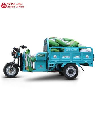 China Powerful 1200W Cargo Motor Motor Farm Use Electric Cargo Tricycle For Adult Electric Tricycle 60V 4 Wheel Electric Cargo Mobile Open for sale