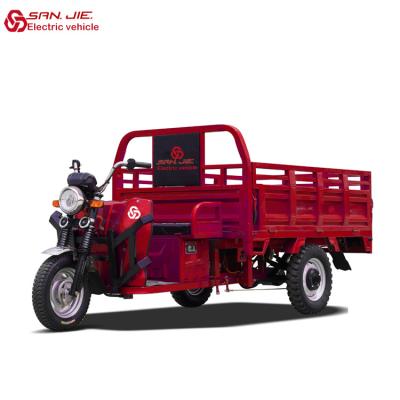 China Electric Cargo Tricycles Scooters 4 Wheel Drive SANJIE Triciclo Electrica Big 60V 800W Electric Cargo 3 Wheel Customization Factory for sale