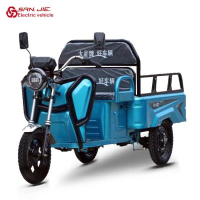 China SANJIE Electric Cargo Vehicle Factory Battery Car Traction Goods Three Wheel Electric Tricycle Motorcycle for sale