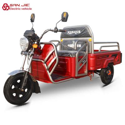 China Open Cargo Electric Tricycle 110cm King Electric Vehicle Bike 48V Adult Walking Traction Delivery Agricultural Heavy Cargo for sale