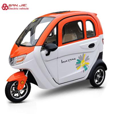 China Long Range Passenger SANJIE 1000W 60V Family Trolley Electric Tricycle 4 Wheel Electric Golf Scooter for sale