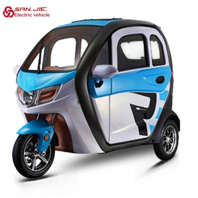 China Passenger SANJIE new energy electric vehicles an electric tricycle with a roof and a small house electric tricycle for sale