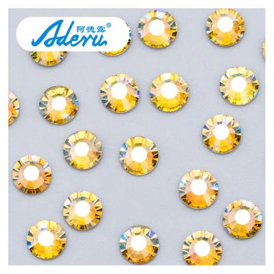 China Easily Transferred To The Clothing Adru Clothing Decoration Accessories Flat Back Glass Material Hot Fix Stone for sale