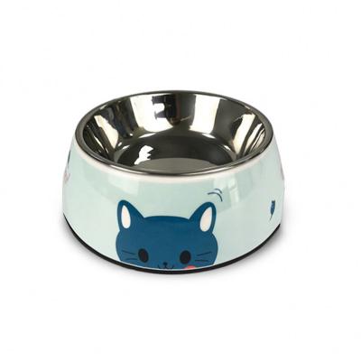 China Small Animals The Latest Popular Pet Stainless Steel Bowl A Variety Of Colors And Styles Separable Pet Bowl for sale